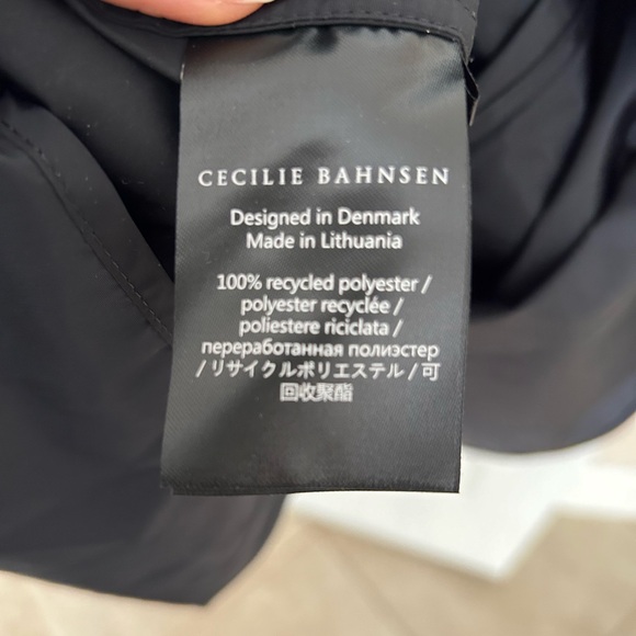 Cecilie Bahnsen fang cutout-back recycled-taffeta dress size 4, 100% polyester - Picture 9 of 12